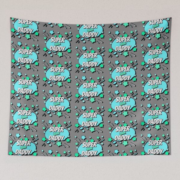 Item preview, Turquoise Blue Comic Book Style Super Cool Daddy, Great Design For Cool Dads, Perfect For Father's Day designed and sold by TrulyEpoque.