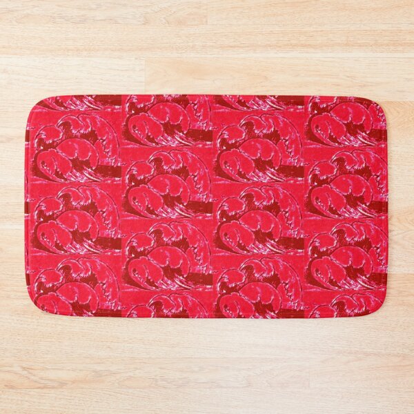 Item preview, Ocean wave, edited drawing, red designed and sold by MariDaniArt.