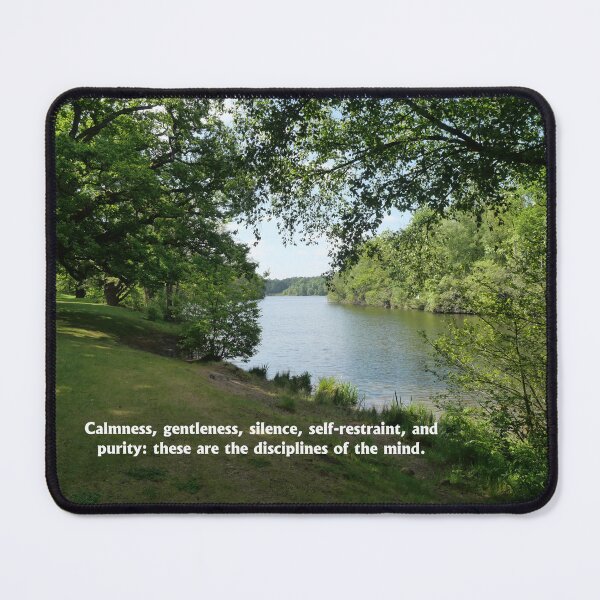 Item preview, Calmness, gentleness, silence, self-restraint, and purity: these are the disciplines of the mind. designed and sold by santoshputhran.