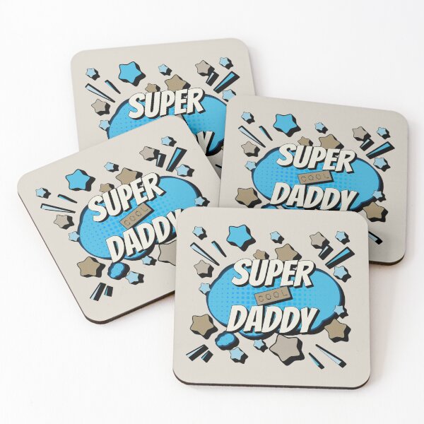 Item preview, Blue Comic Book Style Super Cool Daddy, Great Design For Cool Dads, Perfect For Father's Day designed and sold by TrulyEpoque.