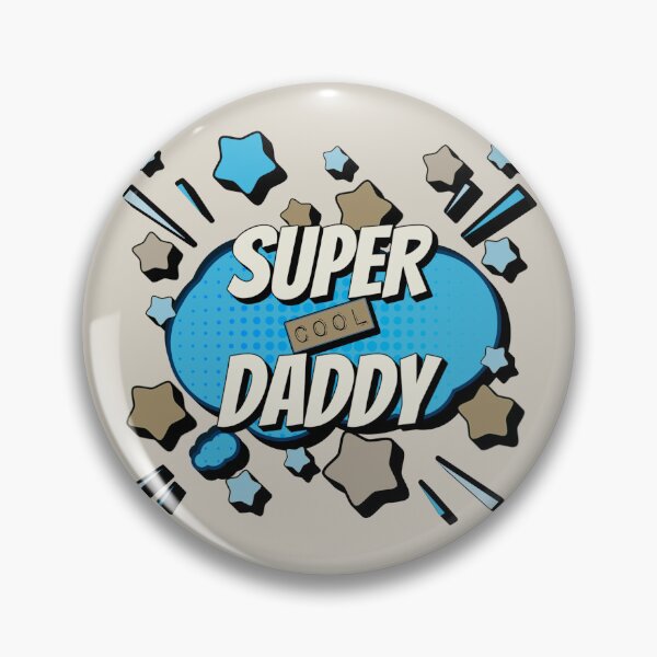Item preview, Blue Comic Book Style Super Cool Daddy, Great Design For Cool Dads, Perfect For Father's Day designed and sold by TrulyEpoque.