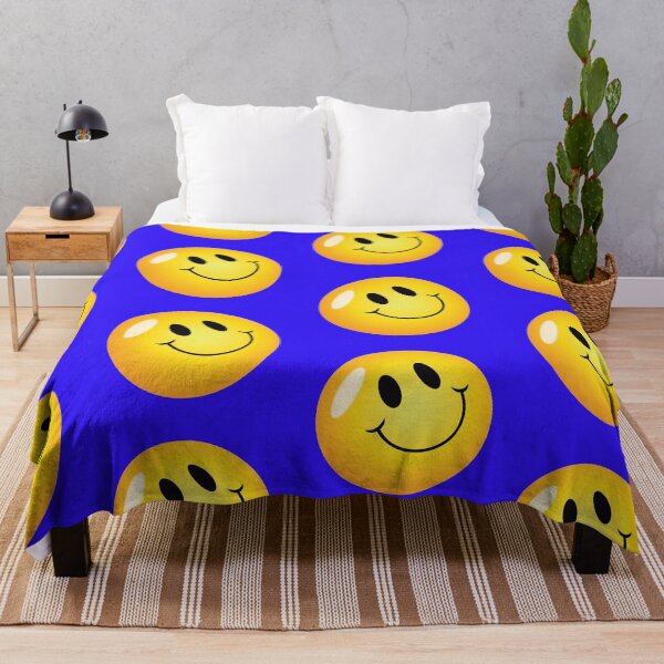 Item preview, happy smiling emoji yellow and black and red, designed and sold by johnrk.