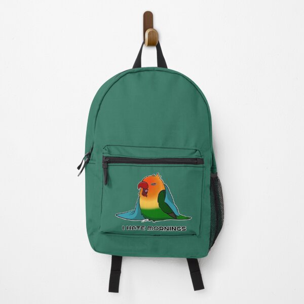 Item preview, I hate mornings fischers lovebird designed and sold by Lovebirbs.