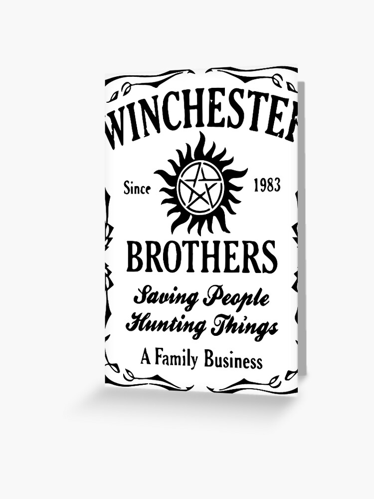 Supernatural - Hunters Greeting Card for Sale by AlllCircles