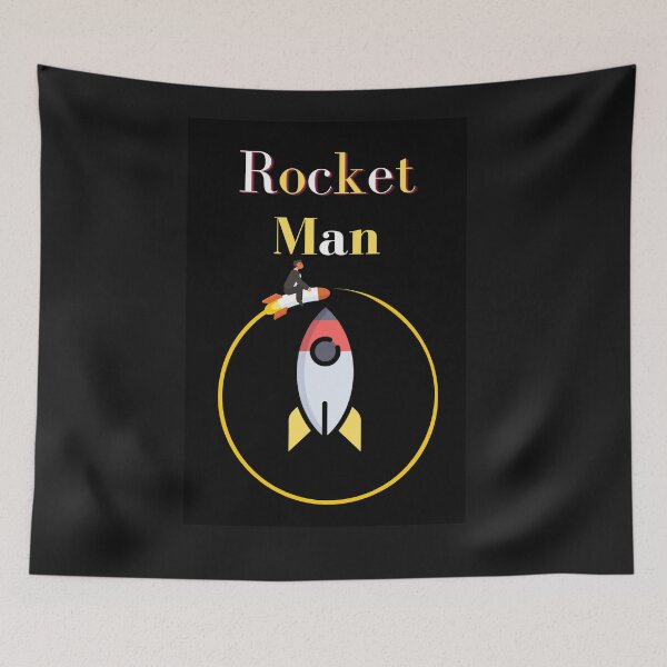 Item preview, Rocket Man And Space Shuttle Orbiting In Space designed and sold by DelightfulBliss.