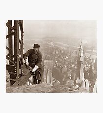 Lámina fotográfica Empire State Building Construction