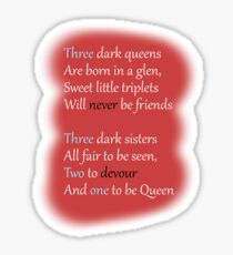Three Dark Crowns Sticker