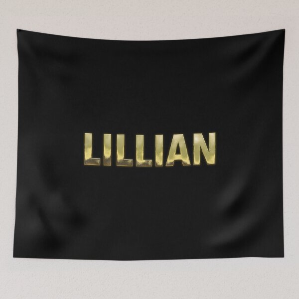Item preview, Lillian Name - Solid Gold Text Design designed and sold by NameTheory.