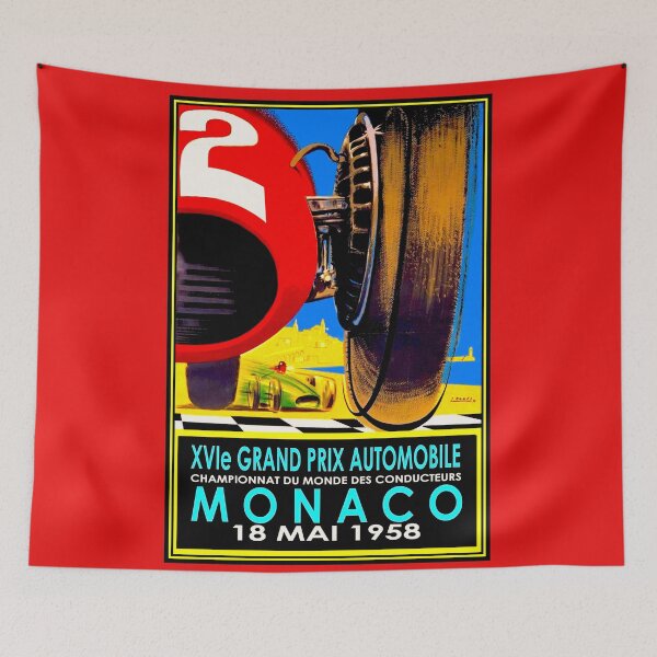Item preview, MONACO GRAND PRIX; Vintage Auto Racing Advertising Print designed and sold by posterbobs.