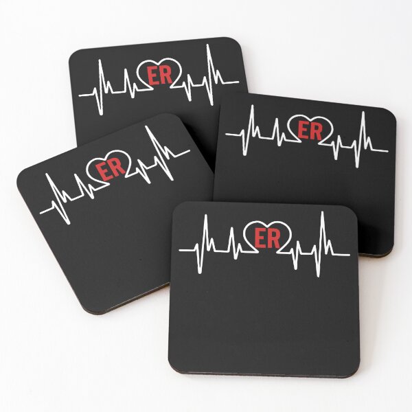 Item preview, ER Nurse Heartbeat Tshirt designed and sold by SunsetGloww.