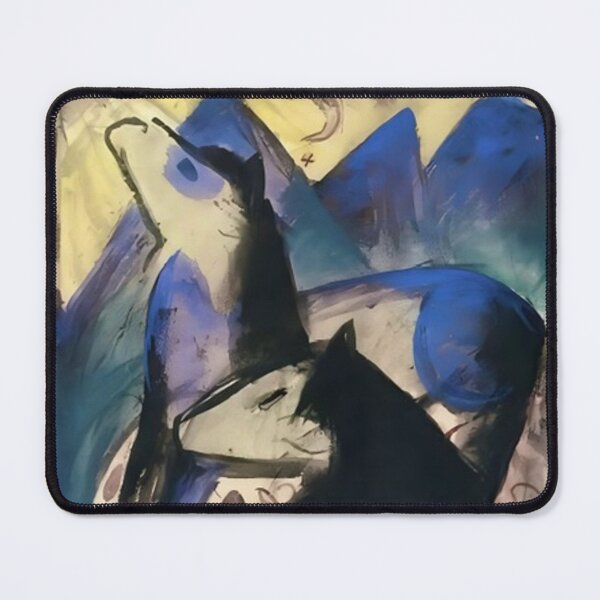 Item preview, Two Blue Horses by Franz Marc designed and sold by WonderweissStudio.