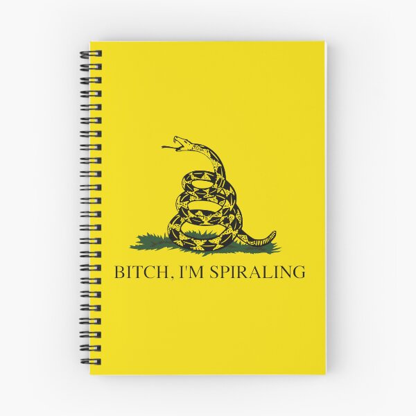 Item preview, Gadsden Flag Parody: Bitch, I'm Spiraling designed and sold by Happy Puppy Print On Demand.