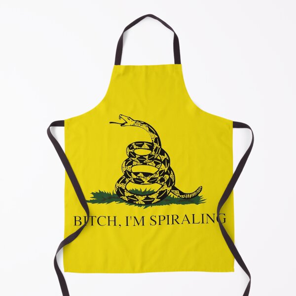 Item preview, Gadsden Flag Parody: Bitch, I'm Spiraling designed and sold by Happy Puppy Print On Demand.