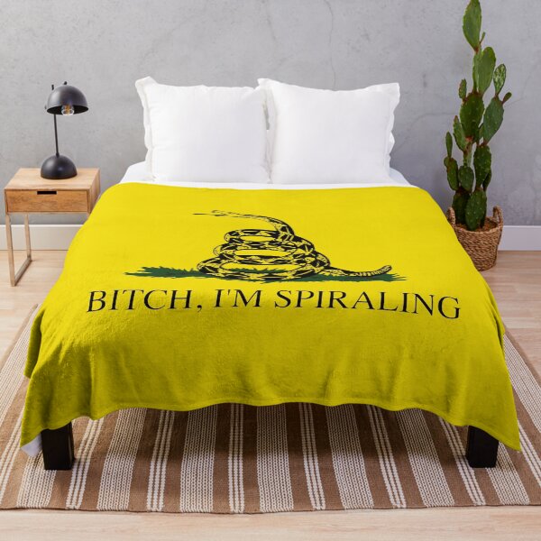Item preview, Gadsden Flag Parody: Bitch, I'm Spiraling designed and sold by Happy Puppy Print On Demand.