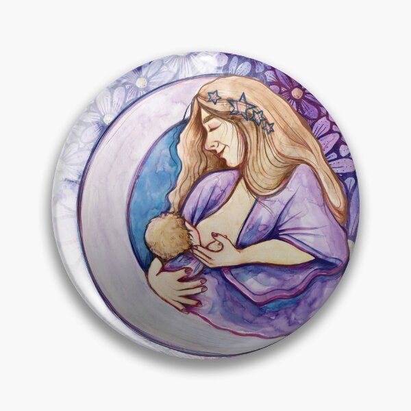 Item preview, Breastfeeding Moon Goddess designed and sold by FrictionMaxxing.