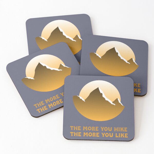 Item preview, The More You Hike The More You Like. Mountain Scene For Hiking Fans designed and sold by Rebel-Design.