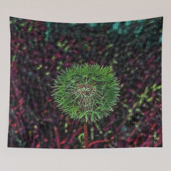 Item preview, Dandelion Puff in Nightshade Green designed and sold by SunshineWalker.