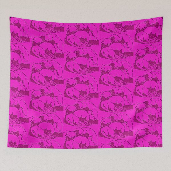 Item preview, Ocean wave, edited drawing, pink bubble designed and sold by MariDaniArt.