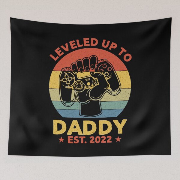 Item preview, Level Up To Daddy: EST 2022 New Dad Gifts - Father Expecting Newborn Baby Announcement designed and sold by Adexyl.