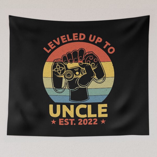 Item preview, Leveled Up To Uncle EST 2022: Uncle Gift - New Uncle of Nephew or Niece designed and sold by Adexyl.
