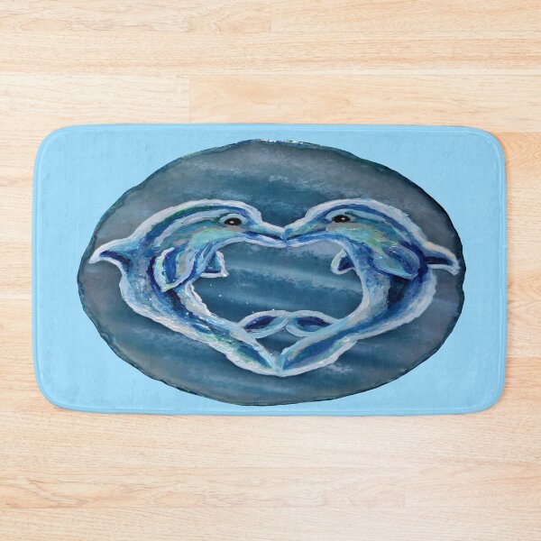 Item preview, Kissing Dolphins Blue Agate  designed and sold by Deborah Camp.