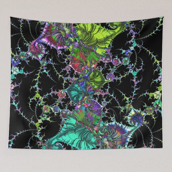 Item preview, Psychedelic Abstract Spirals Mandelbrot Fractal colored designed and sold by EDDArt.