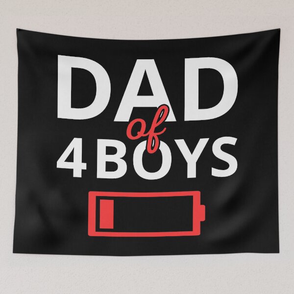 Item preview, Tired Dad Of 4 Boys II designed and sold by Lemon Pepper.