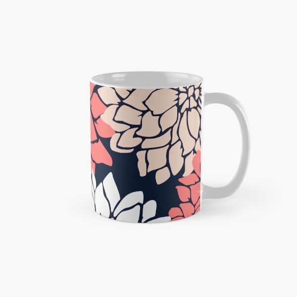 Item preview, Flower Blooms, Coral, Blush, Navy designed and sold by meggydesigns.