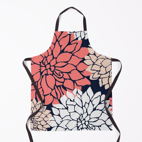 Artikelvorschau, Flower Blooms, Coral, Blush, Navy entworfen und verkauft von meggydesigns.