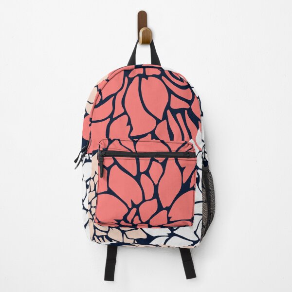 Artikelvorschau, Flower Blooms, Coral, Blush, Navy entworfen und verkauft von meggydesigns.