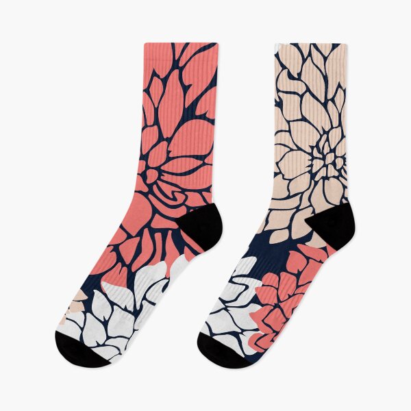 Item preview, Flower Blooms, Coral, Blush, Navy designed and sold by meggydesigns.