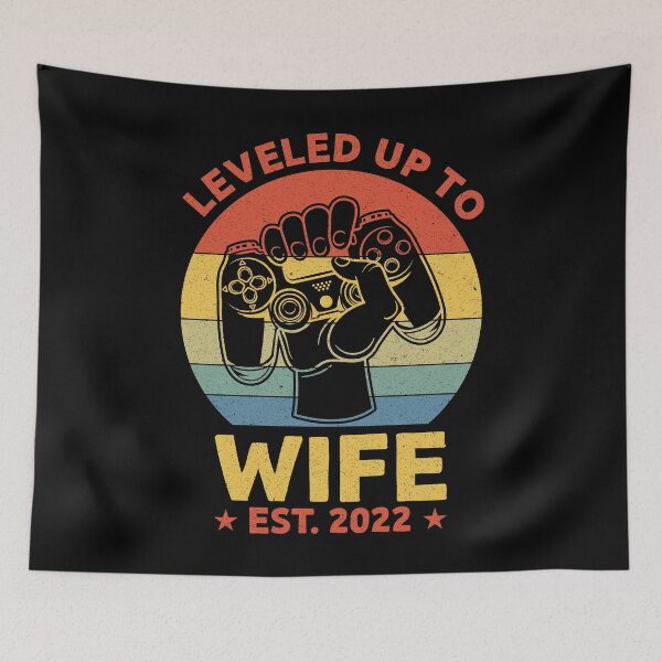 Item preview, Leveled Up To Wife EST 2022: Wife Gift - New Love of Husband, Bride Wedding designed and sold by Adexyl.