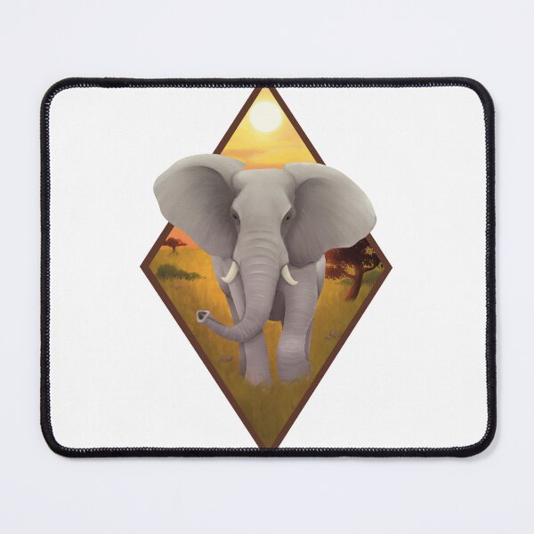 Item preview, Realistic African elephant designed and sold by TimeSkiff.