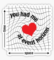 Love in Space Time Continuum Sticker