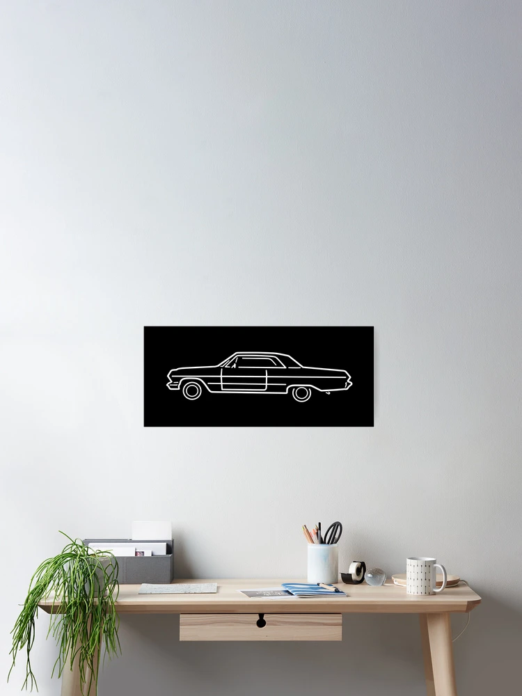 CHEVROLET　Impala63 coupe A3Poster CHEVROLET Impala63 coupe A3Poster 1963 Chevrolet Impala