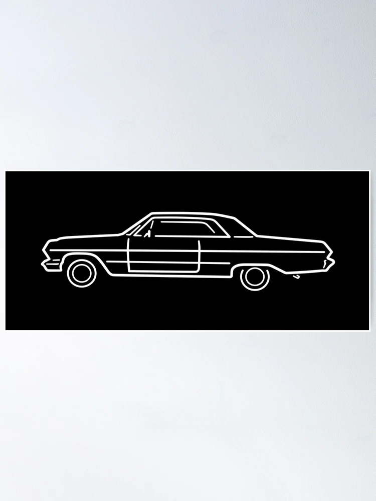 CHEVROLET　Impala63 coupe A3Poster CHEVROLET Impala63 coupe A3Poster 1963 Chevrolet Impala SS