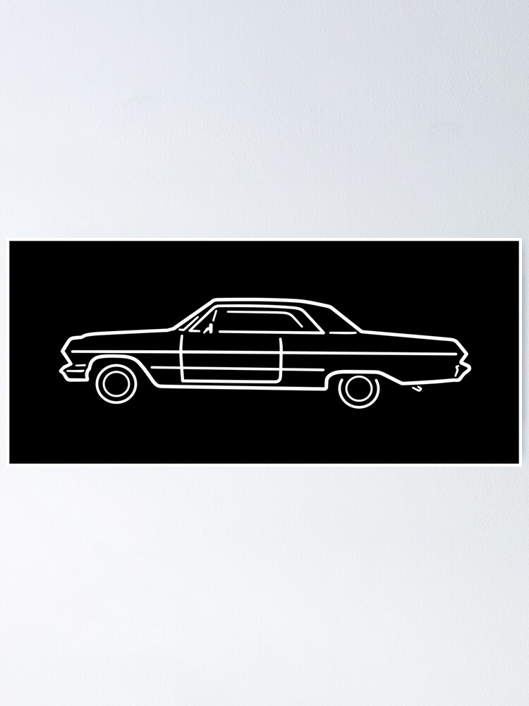 1963 Chevrolet Impala Coupe Posters and Art Prints for Sale