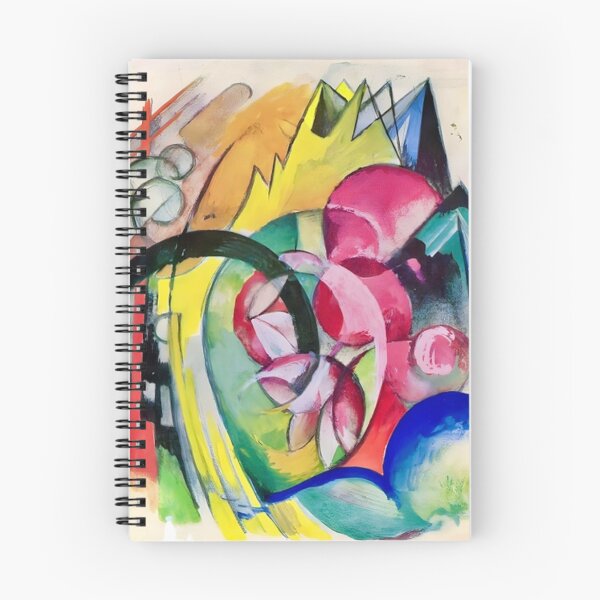 Item preview, Colorful Flowers (Abstract Forms) by Franz Marc designed and sold by WonderweissStudio.