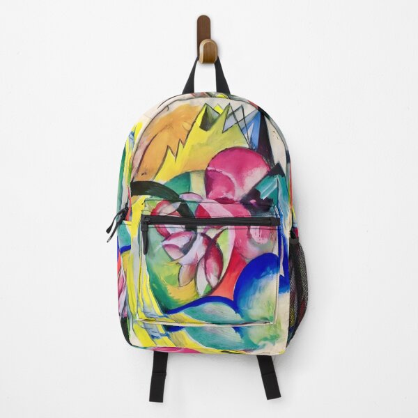 Item preview, Colorful Flowers (Abstract Forms) by Franz Marc designed and sold by WonderweissStudio.