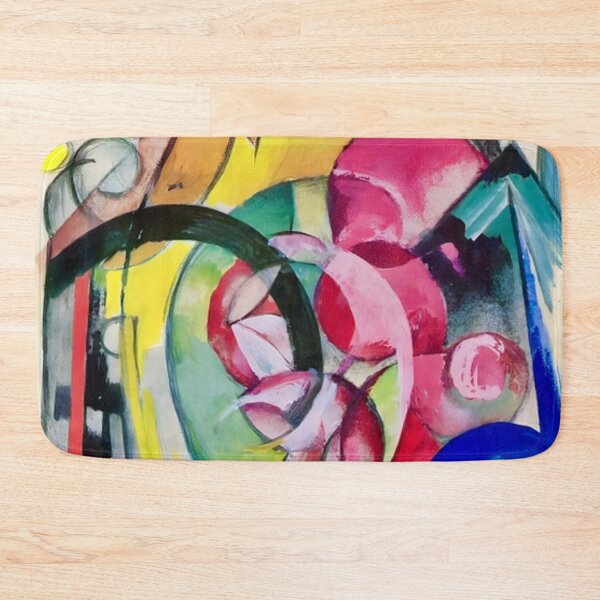 Item preview, Colorful Flowers (Abstract Forms) by Franz Marc designed and sold by WonderweissStudio.