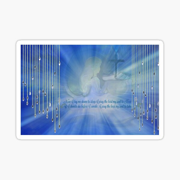 Little girl In Prayer Sticker