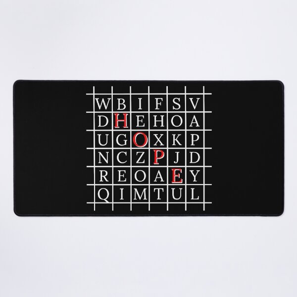 Item preview, Hope word search in white designed and sold by JHcolors.
