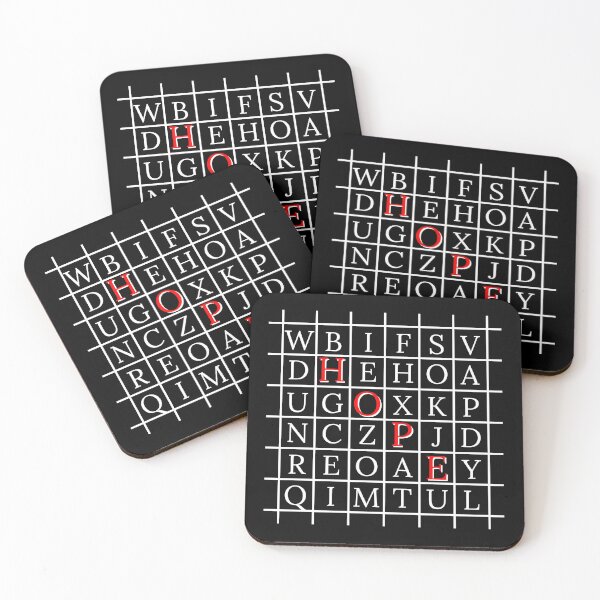 Item preview, Hope word search in white designed and sold by JHcolors.