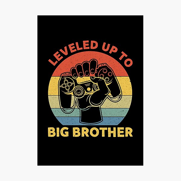 Item preview, Leveled Up To Big Bro EST 2022: Big Brother Gift - New Brother Siblings designed and sold by Adexyl.