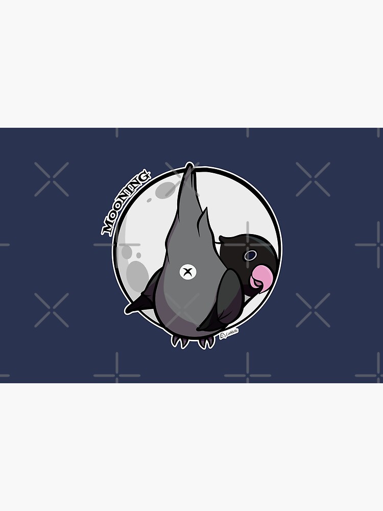 Thumbnail 6 of 6, Bath Mat, Mooning masked mauve mutation lovebird designed and sold by Lovebirbs.