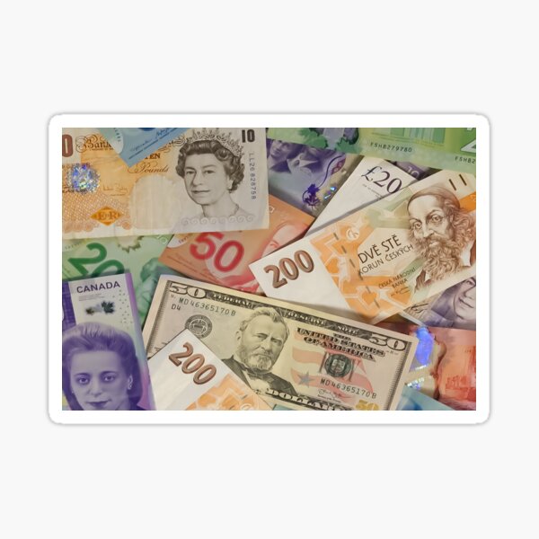 1 Euro note banknote' Sticker