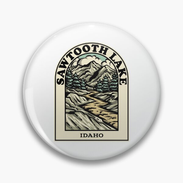 Item preview, Sawtooth Lake Idaho hiking backpacking trail designed and sold by HalpinDesign.