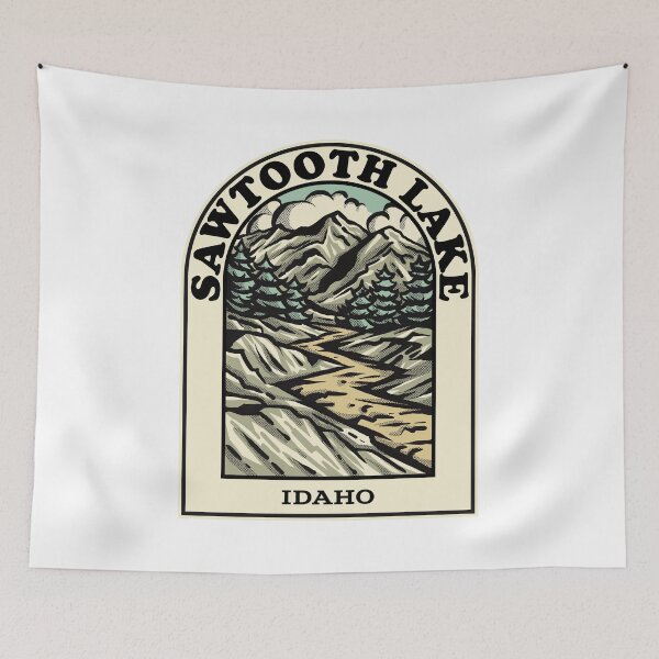 Item preview, Sawtooth Lake Idaho hiking backpacking trail designed and sold by HalpinDesign.