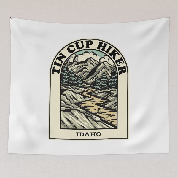 Item preview, Tin Cup Hiker Idaho hiking backpacking trail designed and sold by HalpinDesign.