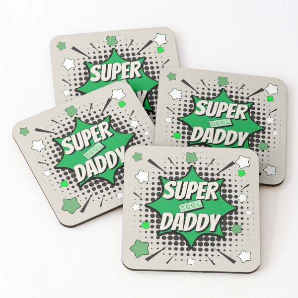 Item preview, Green Comic Book Style Super Cool Daddy, Great Design For Cool Dads, Perfect For Father's Day designed and sold by TrulyEpoque.